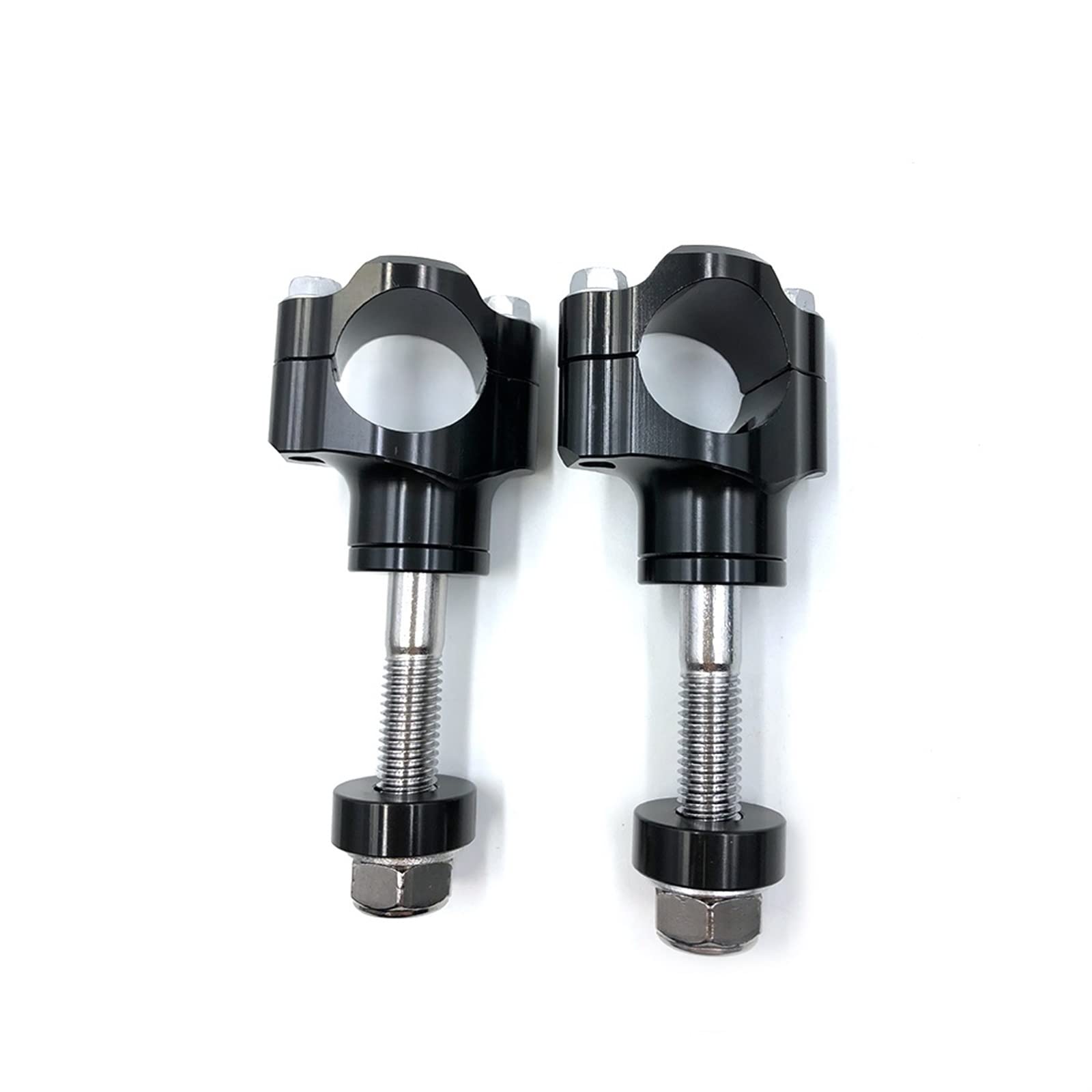 Dla Suzuki 1 1/8 "28mm Zacisk Na Kierownicę Motocykla CNC Zaciski Na Pręt Ze Stopu Aluminium Kierownica Riser Kierownica Adapter Wysokości(M12 Black)