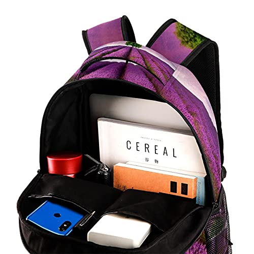 Mochila escolar lavanda unisex resistente al desgaste para evitar roturas de libros 4