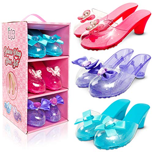 Little Fairy Princess Dress Up Shoes 3 Soft Princess Jelly Shoes for Girls