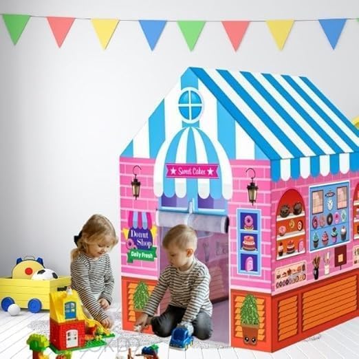 Image of Colorfull and Light Weight Children Play Tent House for 3 to 10 Years Old Kids Girls and Boys Light Weight and Foldable Children Toys,Indoor and Outdoor Kid Tent Houses