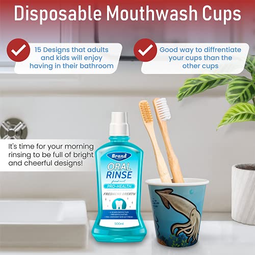 Art Kups [ 2.5 Oz - Pack Of 300 ] Paper Cups - Small Recyclable Bathroom Cups | Disposable Mini Mouthwash Cups | Espresso | Rinse & Gargle Cups For Kids | Party Cups | Doesn't Fit Into Dixie Dispenser #TOP2