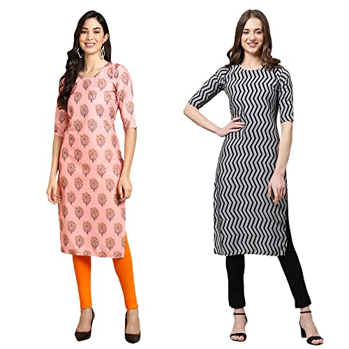 Image of Pinkmint Women's Crepe Regular Kurta