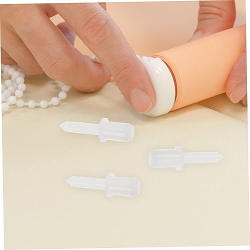 Miniatura 8 de Housoutil Reparación de la persiana del obturador 60pcs Reparación del obturador Puerta de Gabinete Plástico Blanco Único Primavera