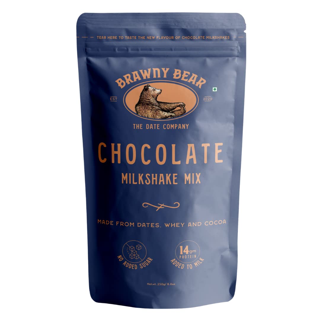 See full amazon price history chart for Brawny Bear Chocolate Milkshake Mix, Healthy Cocoa Powder sweetened with Dates & Whey Protein - 14g protein per serve, No added Sugar, No colours, Chocolate Flavoured Milk - 900gm Brawny Bear Chocolate Milkshake Mix, Healthy Cocoa Powder sweetened with Dates & Whey Protein - 14g protein per serve, No added Sugar, No colours, Chocolate Flavoured Milk - 900gm (B0936VSJG9) Amazon Price History, Amazon Price Tracker