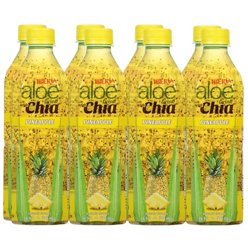 Iberia Aloe Vera Drink With Chia Mango 8-pack