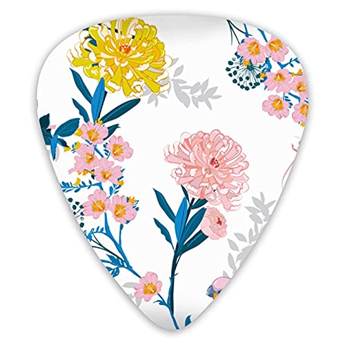 Pics de guitare Belles branches de fleurs en fleurs japonaises douces Pics de guitare chinoise 12 paquets – Variété de… - Les Beatles, Paul McCartney, John Lennon, RIngo Starr, George Harrison Pics de guitare Belles branches de fleurs en fleurs japonaises douces Pics de guitare chinoise 12 paquets - Variété de…