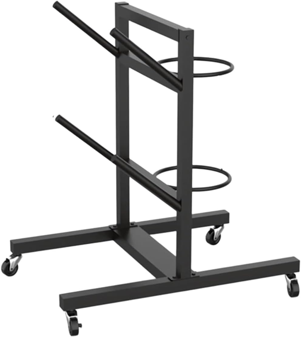 Snowboard Storage Rack with Wheels,2/3/4/5-Layer Basketball Display Stand,Heavy Duty Sports Equipment Shelf,Holds 2/3/4/5,100kg Load Capacity