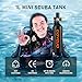 GOYOJO 1L Mini Scuba Tank with Mask – DOT Certified Portable Diving Air Tank, 3000 PSI Max Pressure, Pony Bottle Underwater Breathing Device for Snorkeling & Scuba Diving (Black)