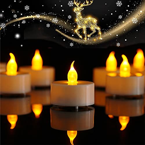 12 Stück Led Teelichter- Led Kerzen flackernde flamme，realistische...