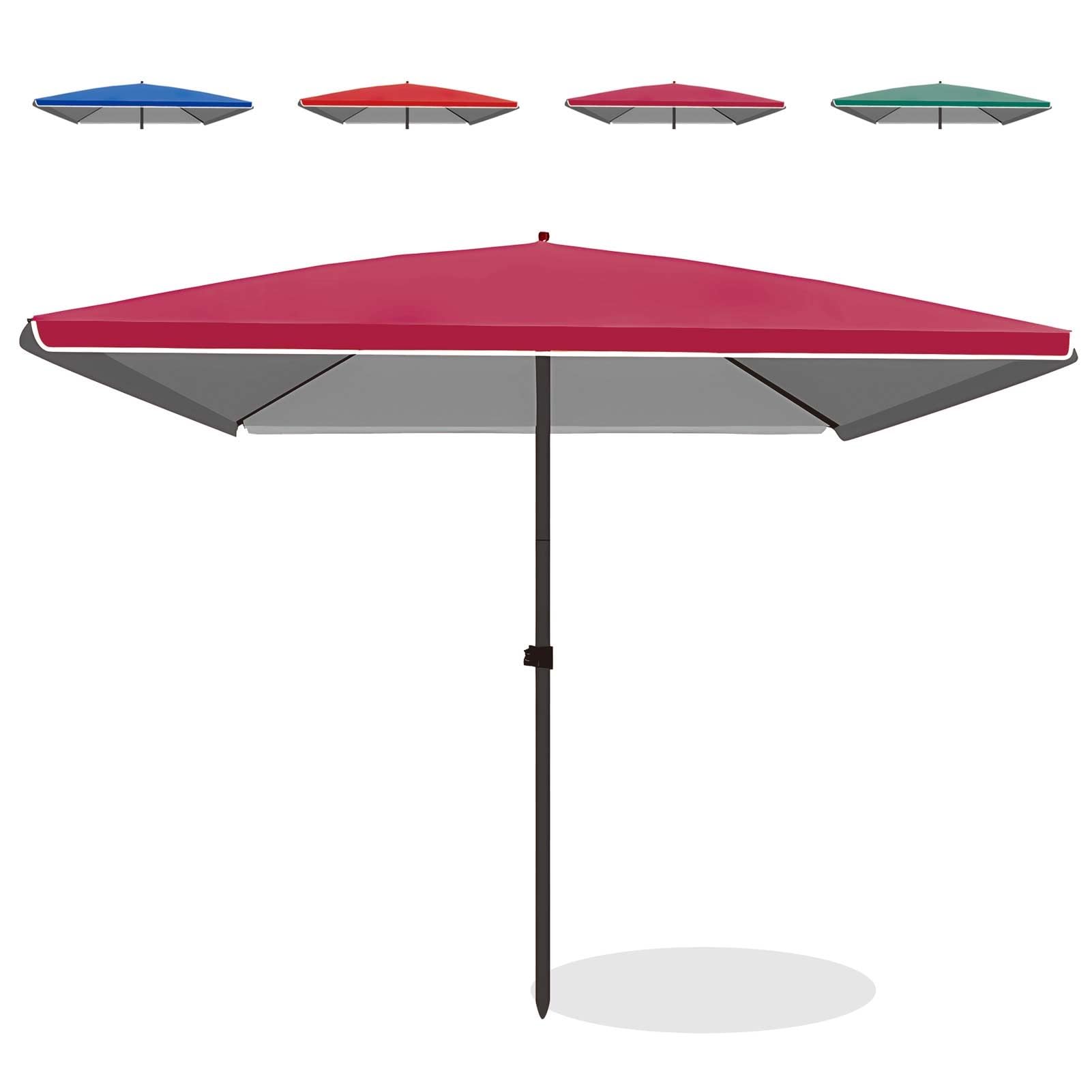 Sombrilla rectangular de patio ajustable para evitar el calor en la piscina 1