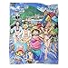 Anime-Decke, einteilig, Luffy Zoro Ocean Park, Decke, Flanell, Bett, gemütlich, weicher Plüsch, Bett, Sofa, Wohnzimmer, 127 x 152 cm
