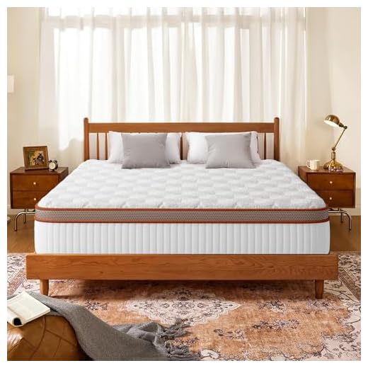 Materasso Viscoelastica 140x200 cm, Altezza 28cm, Materasso Ibrido Memory Foam e Molle Insacchettate, Ergonomico 10 Zone, Media Rigidità, Antibatterico, Traspirante, Anallergico, Certificato Oek-Tex