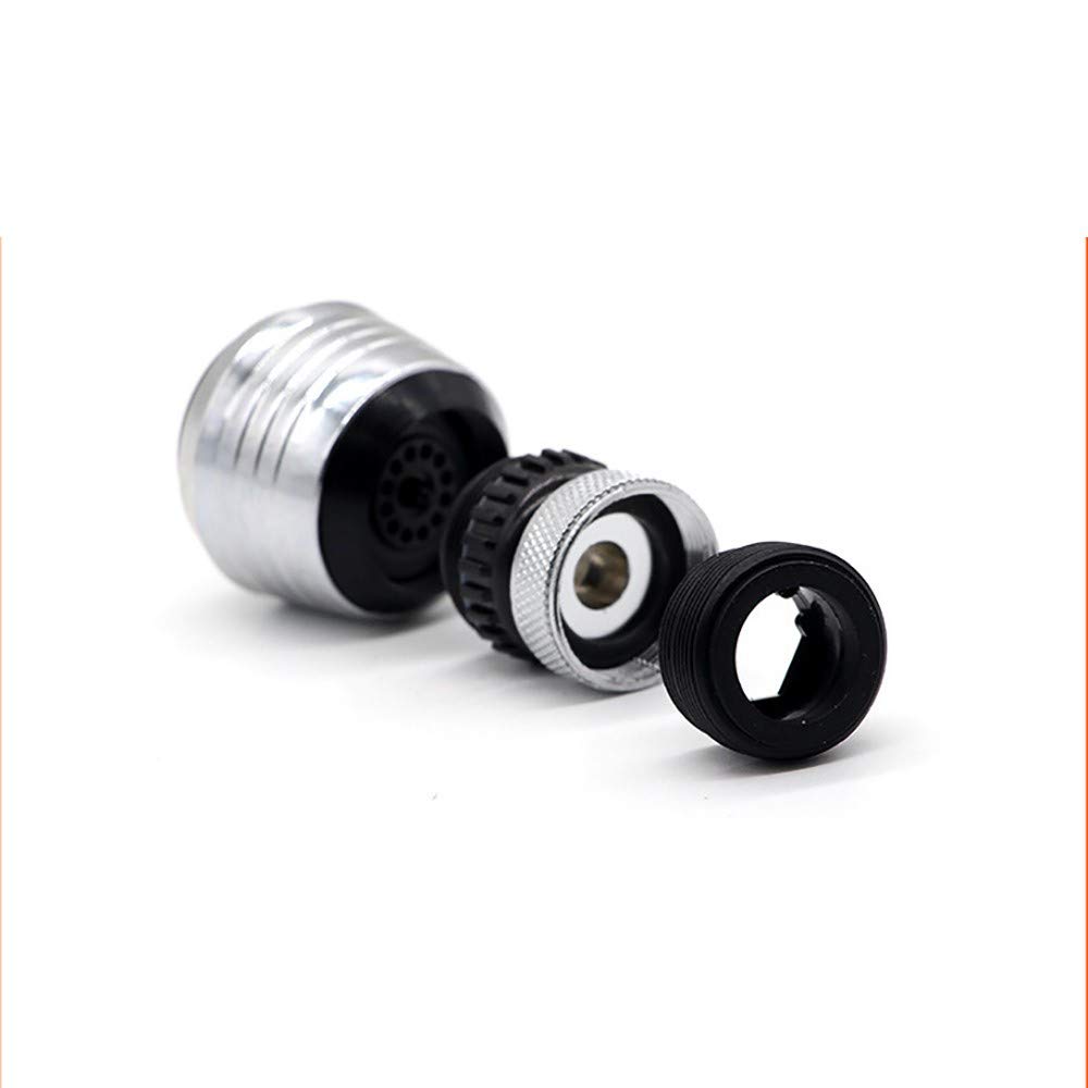 Aireador de Grifo Giratorio de 360 Grados, aireador de Fregadero de Cocina de latón Macizo, aireador de Grifo Giratorio de ángulo Amplio, Filtro de Ahorro de Agua de lat