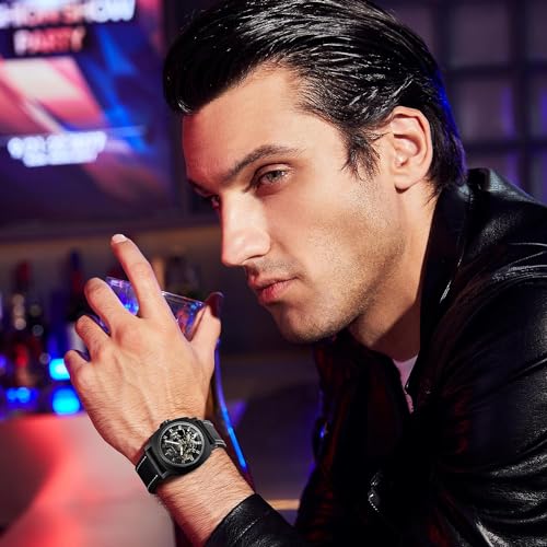 BENYAR Automatic Mechanical Watch for Men Black Black-Black - Image 7