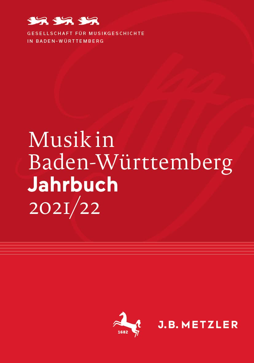 Musik in Baden-württemberg Jahrbuch 2021-22 : trouvez vos sources de musicologie germanique