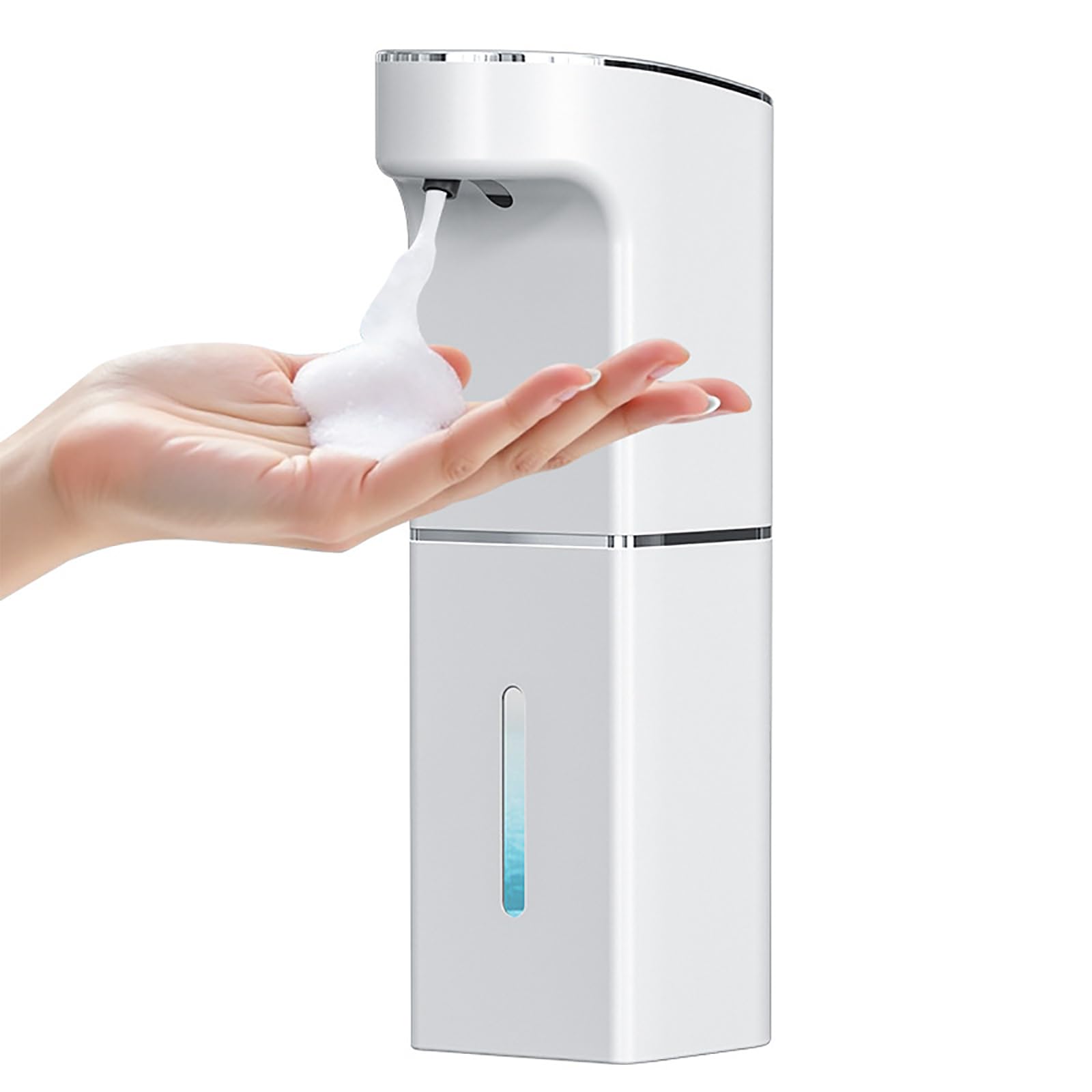Automatic Soap Dispenser with IR Contactless Electric Liquid Fan for Bathroom Sink Countertop 1200ml Dispenser