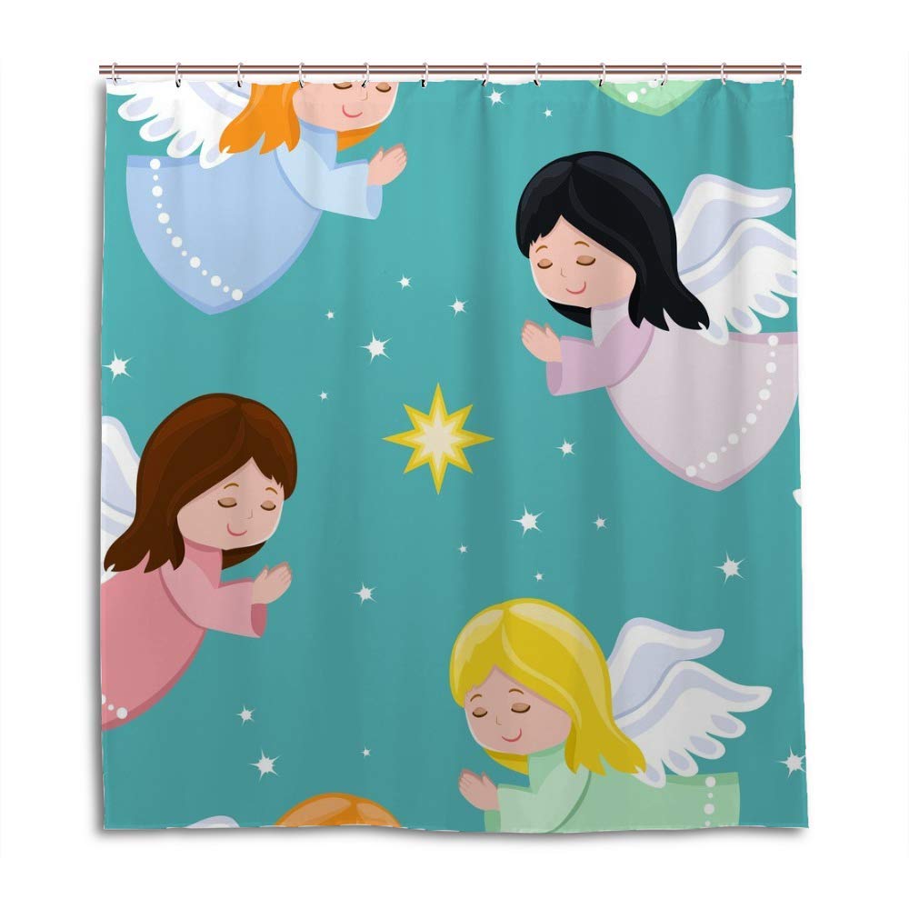 Rideau de douche CHEHONG en polyester 180x180 cm avec 12 crochets