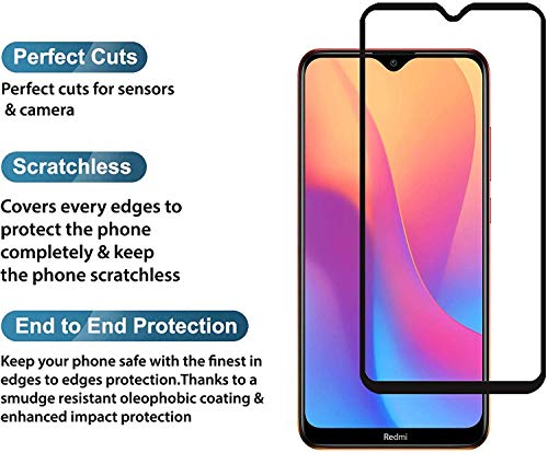 Image of Screen Protector for Motorola Moto One Macro (Black) Tempered Glass Edge-to-Edge 6D Screen Guard With Installation Kit