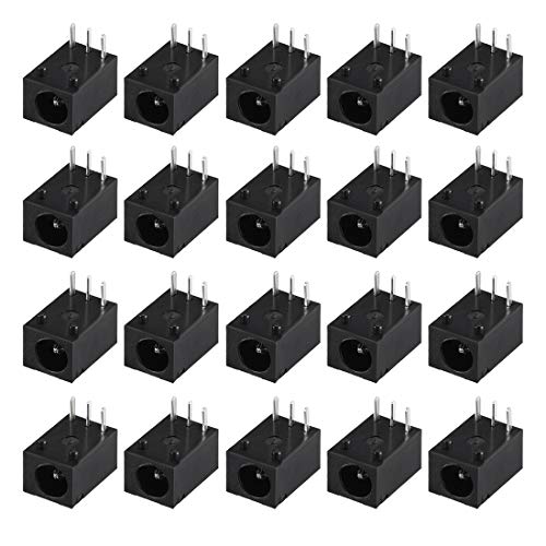 uxcell DC-003 3.5mmx1.3mm conector de alimentación DC 20 piezas miniatura 1