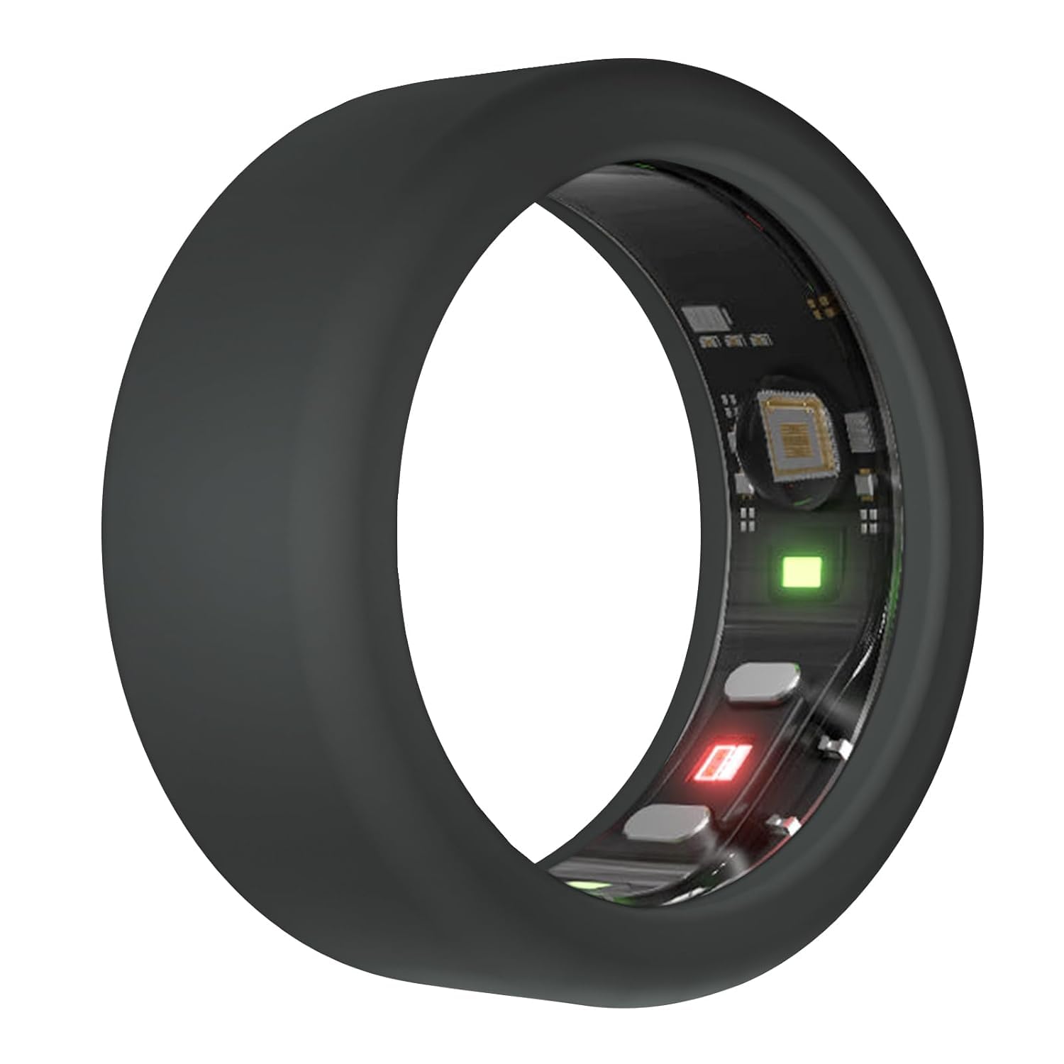 MORUS Ring Protector Compatible with Oura Ring Gen 4/Oura Ring Gen 3/Samsung Galaxy Ring/Gabit Ring/RingConn, Silicone Ring Cover Working Out Accessories Men Women-M for 11 12 13 14 Black