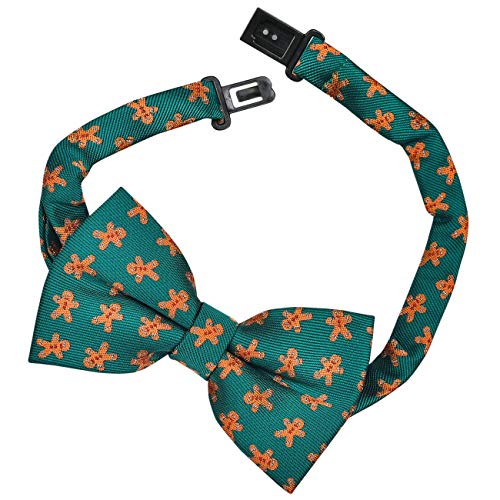 Retreez Christmas Adorable Gingerbread Man Woven Pre-tied Boy's Bow Tie2
