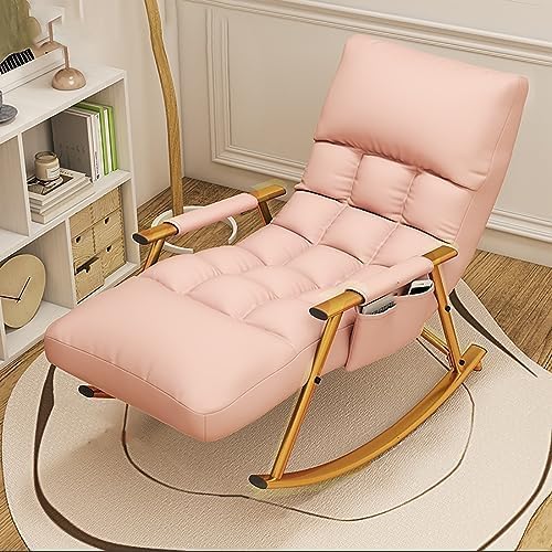 Trona, mecedora, mecedora, mecedora para adultos, tumbona con respaldo alto, sillón cómodo para salón, dormitorio u oficina