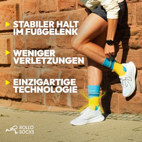 Calcetines para correr con compresión específica ROLLO SOCKS Run 2.0 3