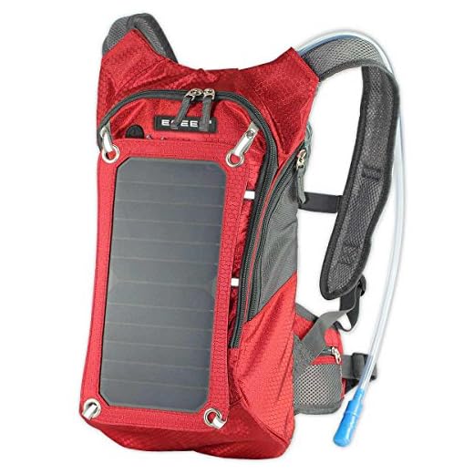 Hydration Solar Backpack 7W Solar Panel Charger & 2L Bladder Bag
