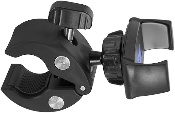 ARKON Mounts Mobile Grip 5 Phone Holder with Clamp Mount | Secure Spring-Loaded Holder | Clamp Phone Mount for Strollers, Treadmills, Bike | Compatible with iPhone, Samsung, More