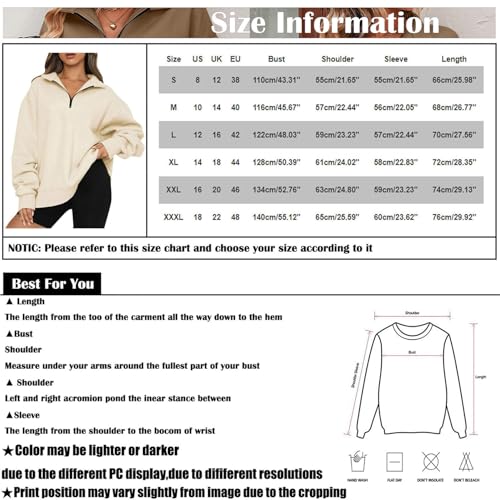 Wholeentire- Wholeentire Womens Zip-Up Dropped Shoulder Sweatshirt, Indicativet Half Zip Pullover, Drop Shoulder Sweatshirt4
