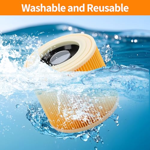 Karcher wd2 filter|karcher wd3|filter|wd2| Replacement 4Pcs WD2 WD3 WD3P A2004 MV2 MV3 Cartridge Filters Wet & Dry Hoover Vacuum Cleaner 64145520
