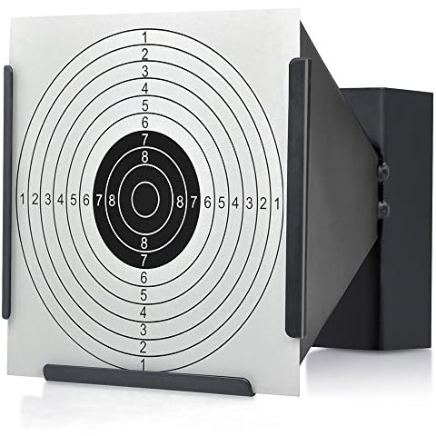 Greenmall 14 * 14cm Target Holder + 100 Targets Air Rifle Pellet Trap Shooting Target Cover