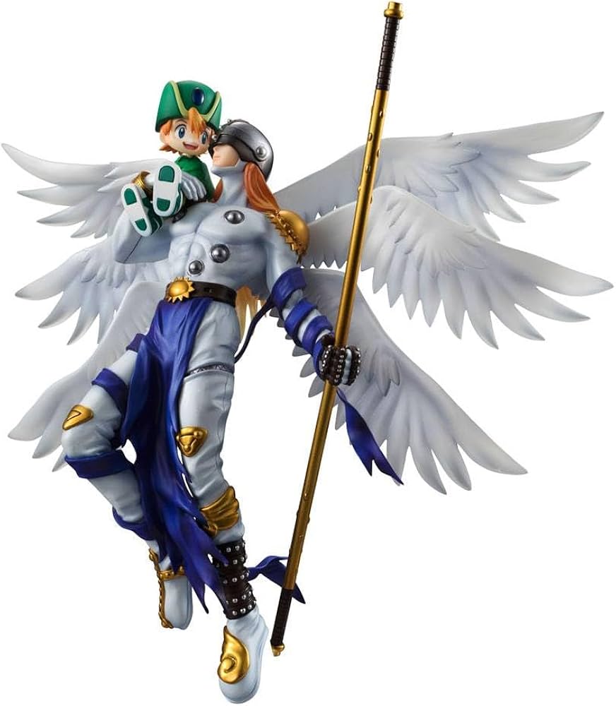 ゲームキャラクター DIGIMON ANGEMON G.E.M. Series Digimon Adventure G.E.M. Series statuette PVC Angemon & Takaishi