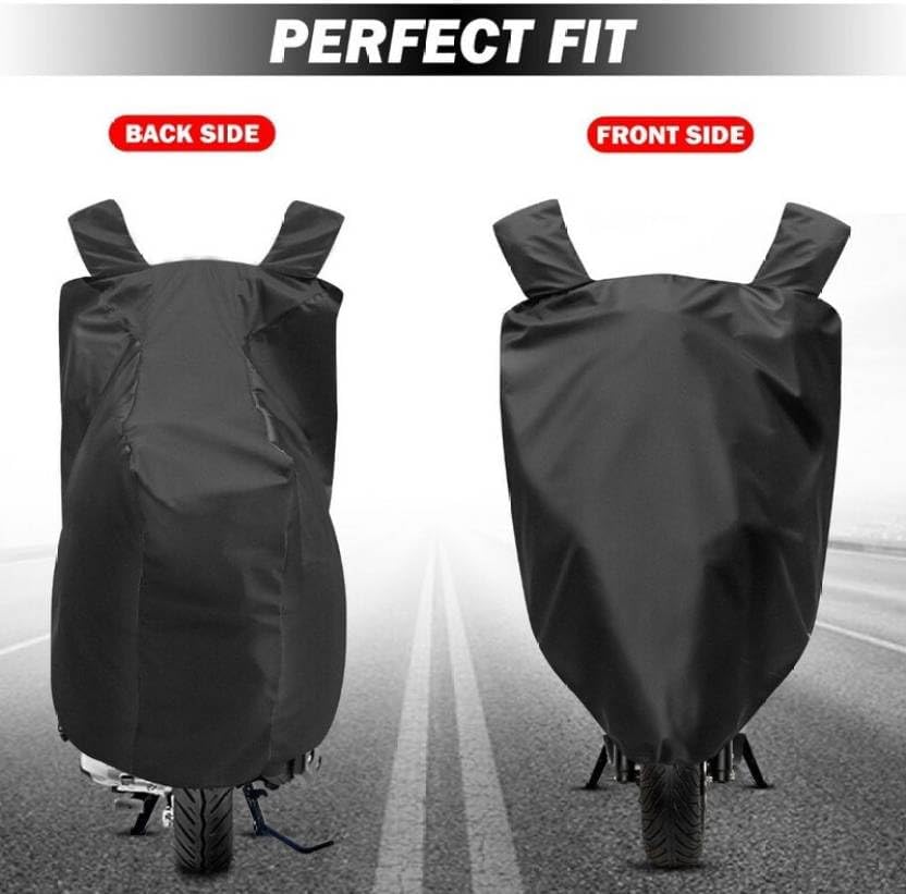 Image of Kerwa Waterproof Bike Cover Compatible with TVS Ntorq | Dust Proof, UV-Resistant, Mirror Pocket with Windproof Buckle Strap