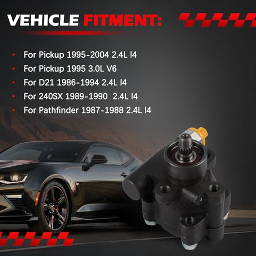 Autodevil 21-5728 Power Steering Pump Fit for Pathfinder 1987-1988 2.4L, Pickup 1995-2004 2.4L, D21 1986-1994 2.4L, 240SX 1989-1990 2.4L, Power Assist Pump Replace for 4911001G10 4911022C10 by Autodevil - Used condition - Image 2