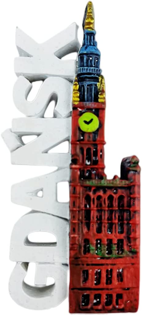 Gdansk Poland Magnet Fridge Refrigerator Magnet Decoration Sticker Souvenir Resin Crafts Kitchen Whiteboard