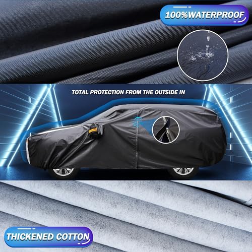 10-Layer Waterproof SUV Car Cover for Jeep Rav4 CRV & Similar Sizes