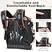LOKASS Tool Backpack Bag, HVAC Heavy Duty Construction Tools Backpack for Men, 1680D Professional Level Durable Tool Organizer, with Molded Base & Combination Lock, for Electricians & Home Repair