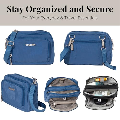 Image of Baggallini Triple Zip with Front Wallet /Trifecta RFID Wallet Crossbody
