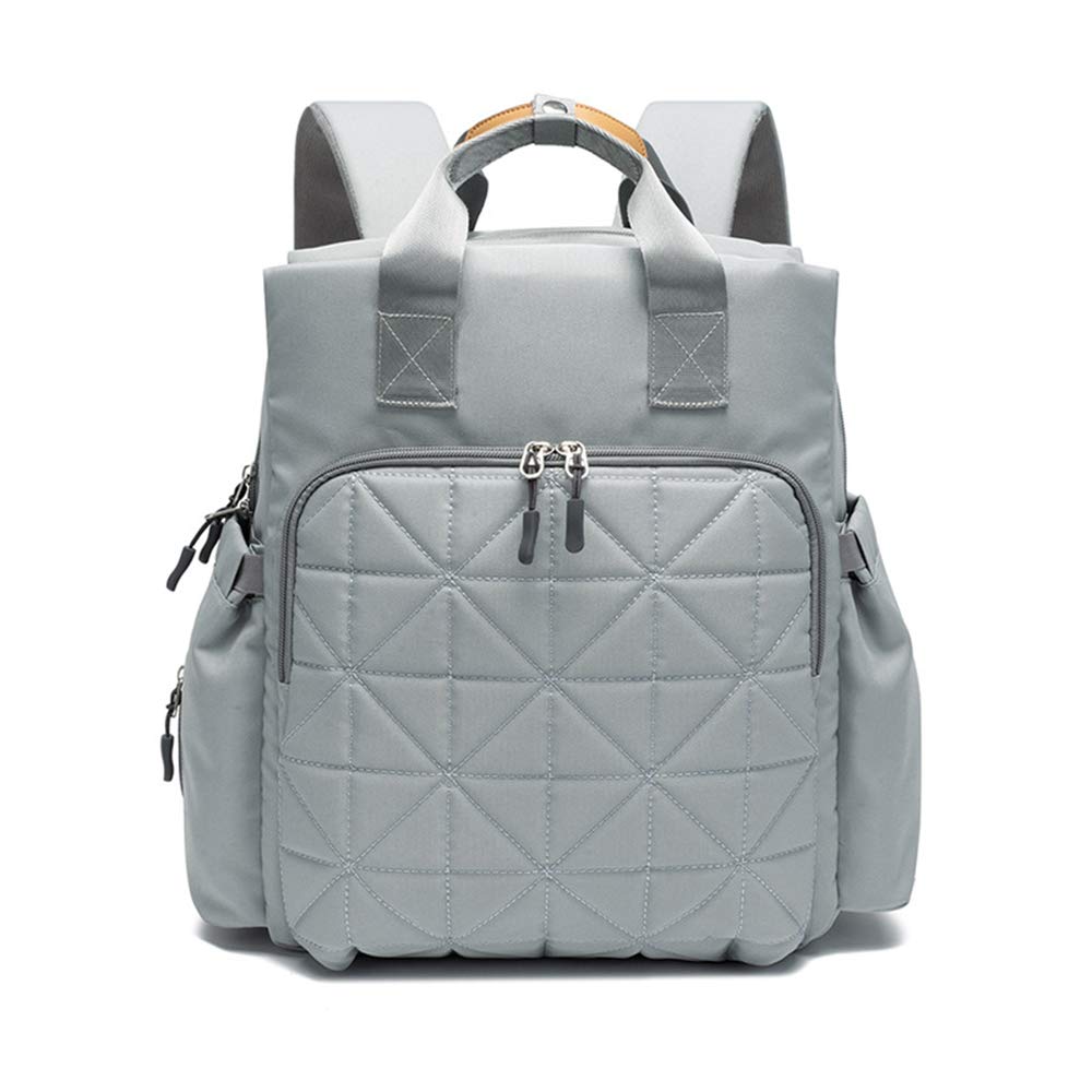 Sac à dos à langer bébé grand format imperméable avec tapis amovible et attache poussette