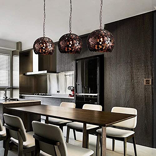 Lustre suspension industrielle pour cuisine et salle à manger rétro style vintage chic E27 - 4