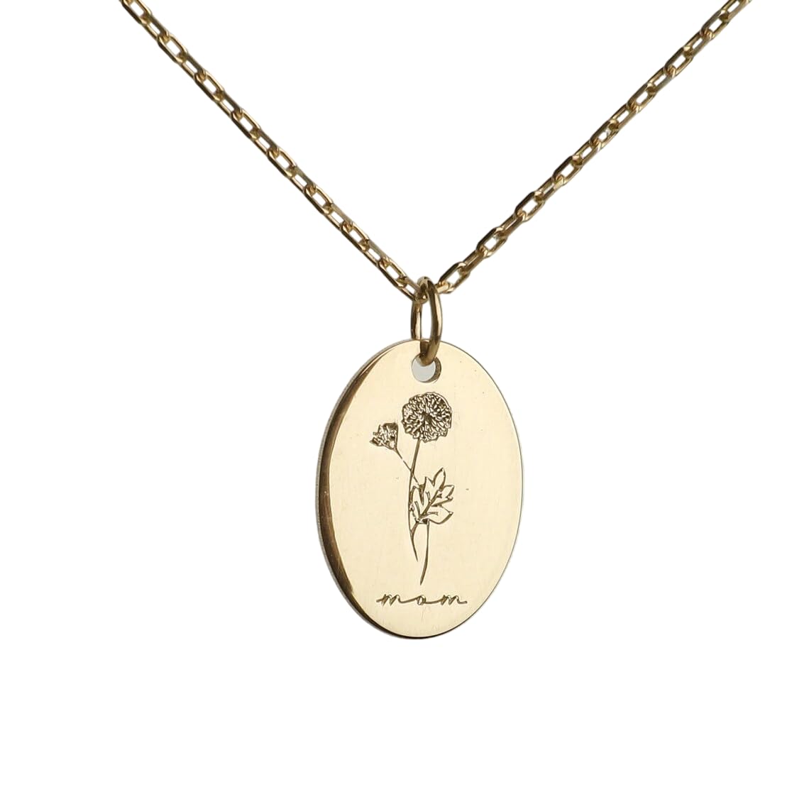 RoiDes Arts 14k Birth flower Necklace, Gold Disk Necklace, Birth Flower Necklace, Birthday Gift For, Minimalist Stamped Jewelry with Adjustable Chain (B0CXDTRMV5) Amazon Price History, Amazon Price Tracker