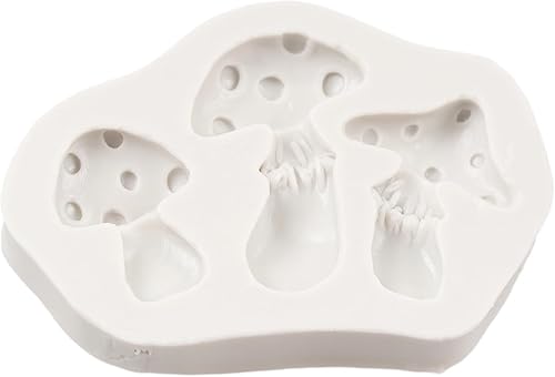 Miniatura 3 de QDMOLDS Molde de hongos para chocolate, molde de silicona para hongos, moldes de fondant para decoración de pasteles, decoración de cupcakes,