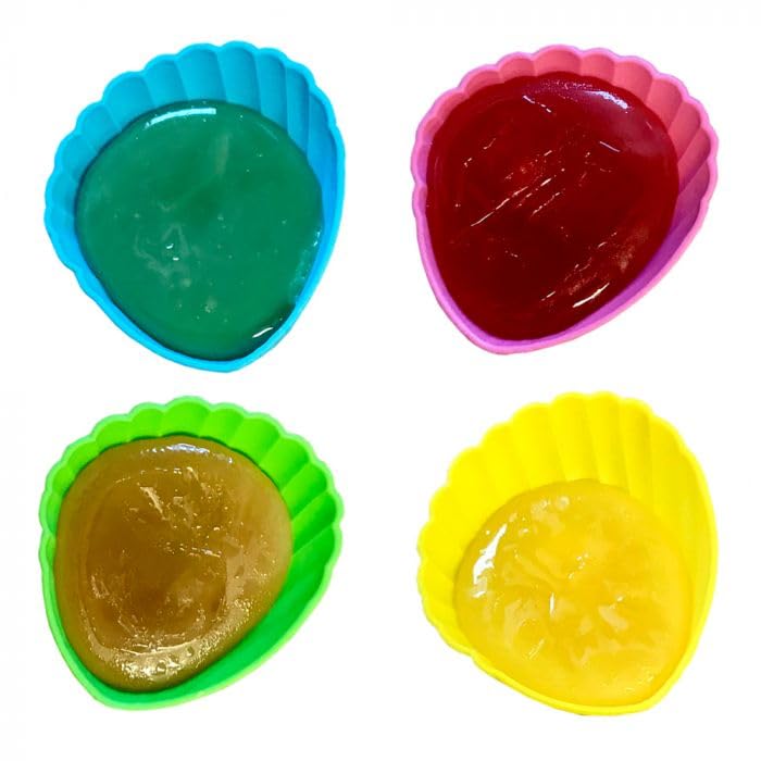 Juego de 30 conchas surtidas, caramelos en forma de concha, sabores afrutados, gourmet y coloridos, ideal para fiestas, cumpleaños, sabores y regalos originales