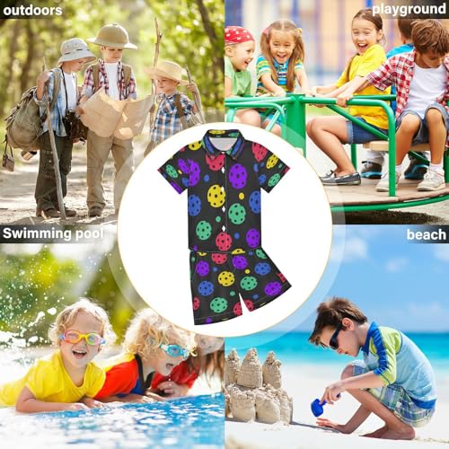 Image of Boccsty Ice Cream Drip Boy Summer Shorts Sets Hawaiian Toddler Boys T-Shirt & Pants 2 Pcs 3T-10T