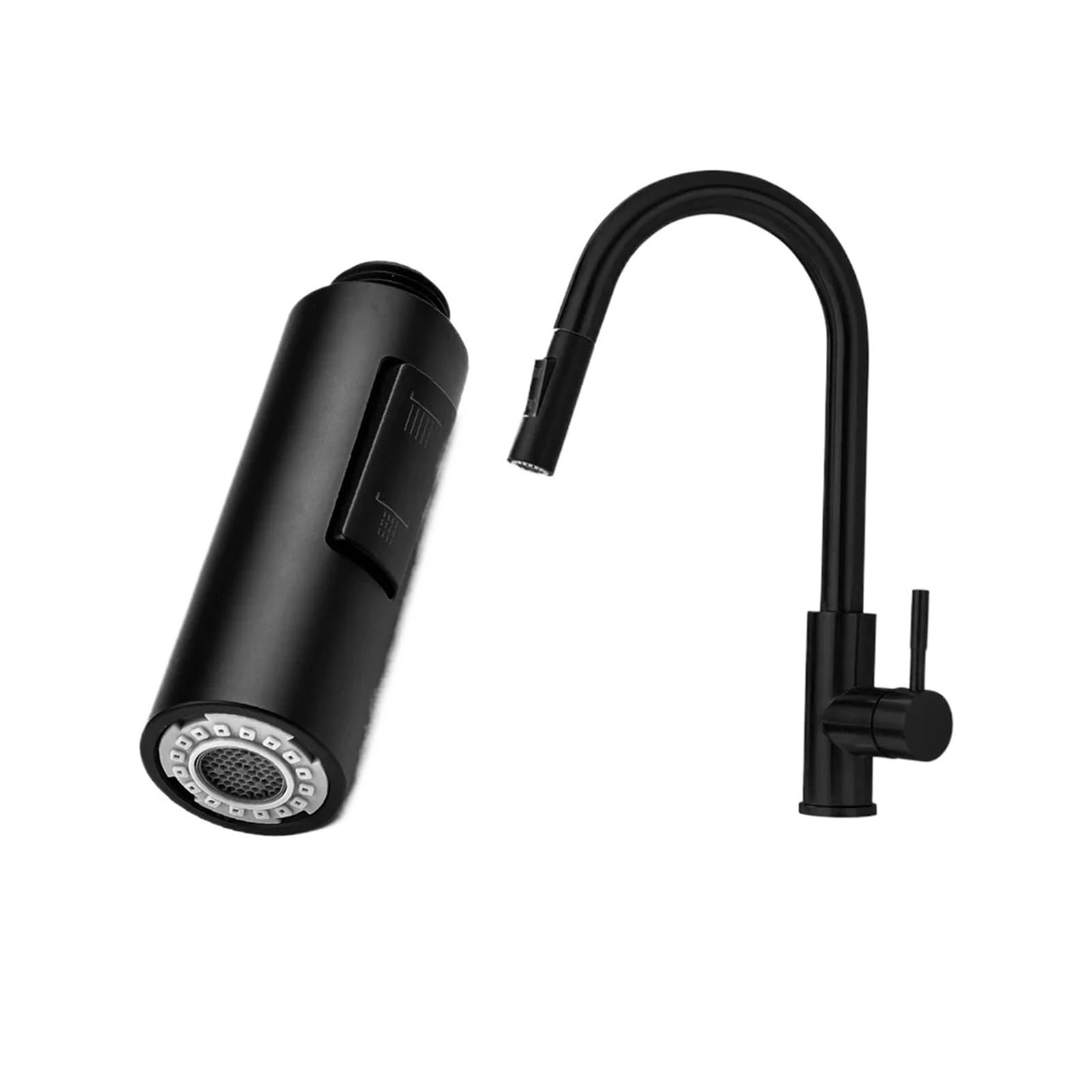 Trryuip One Color Kitchen Tap Spray Head Pull Out Spray Shower Head Sink Mixer Kitchen Spare Replacement Tap Sprayer Black Faucet Nozzle Kitche Accessories