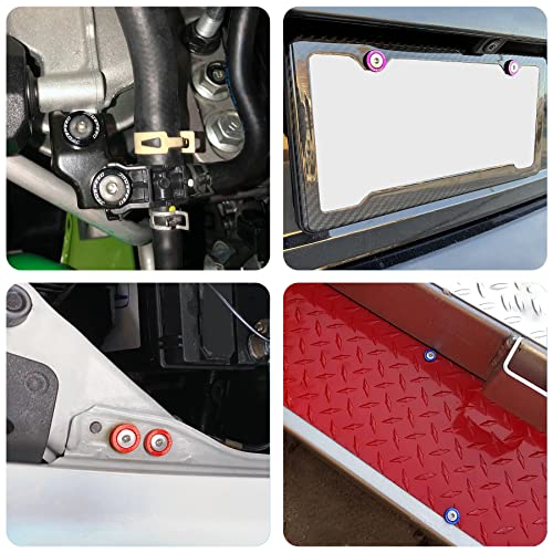 Image of JDMSPEED 20 Pcs Gold CNC Billet Aluminum Fender Washer Engine Bay Dress Up Kit