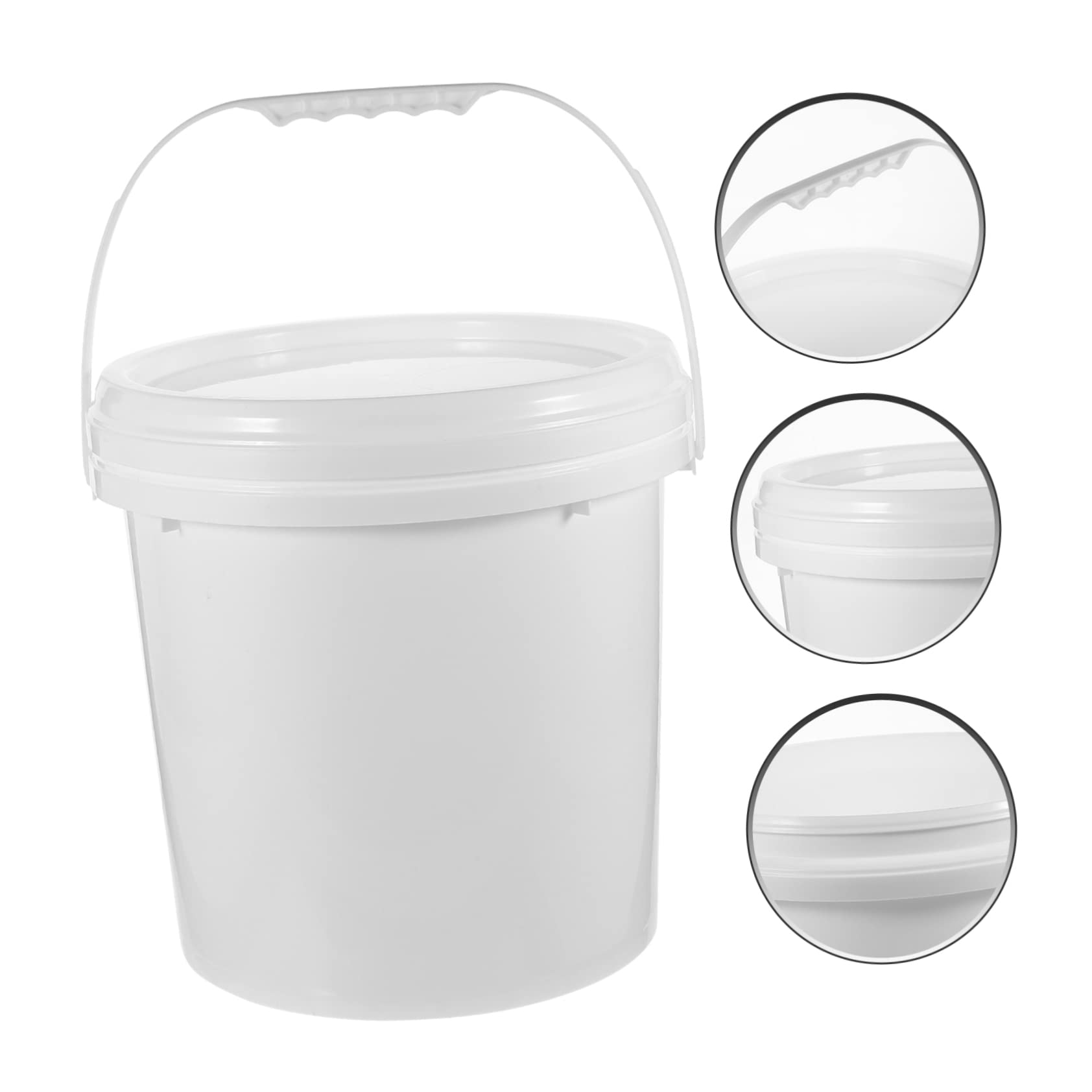 Cubo De Pintura Tapa Cubo De Almacenamiento De Pintura Vacío para Uso Interiores y Exteriores Contenedor De Pigmentos