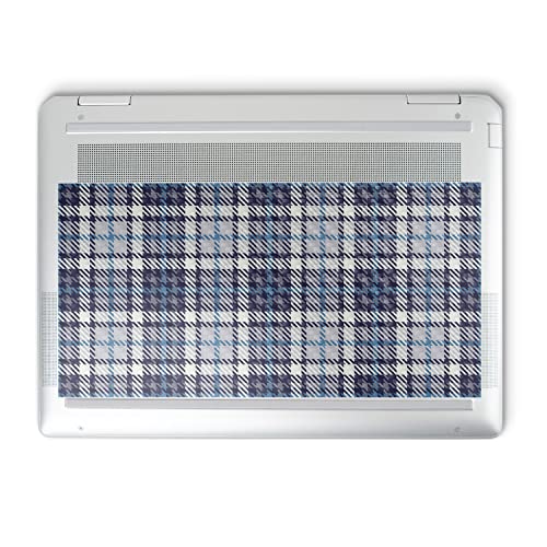 Image of MightySkins Carbon Fiber Skin Compatible with HP Spectre x360 14 inch (2022) Full Wrap Kit - Blue Plaid | Protective, Durable Textured Carbon Fiber Finish | Easy to Apply | Made in The USA