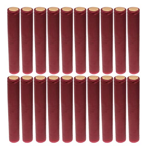UPKOCH 200 Pcs PVC Thermorétractable Capsules Vin Rétractable Wrap Manches Droite Bouche Bouteille Capsules pour Les Caves À Vin Maison (Rouge)